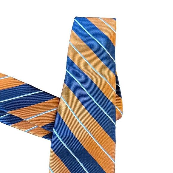 Jos A Bank Joseph Mens Traveler Stain Resistant Diagonol Stripe Necktie Tie Silk - Picture 9 of 16